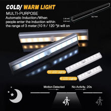 Load image into Gallery viewer, LED Closet Light, Stick-on Anywhere Motion Sensor & Light Sensor Activated Night Light