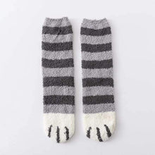 Load image into Gallery viewer, Winter Cat Claws Cute Thick Warm Sleep Floor Socks
