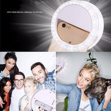 Load image into Gallery viewer, Selfie Ring Light Portable Flash Led Camera Phone Photography Enhancing