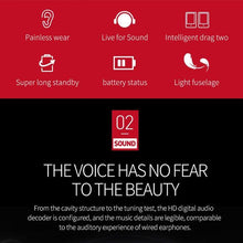 Load image into Gallery viewer, Bone Conduction Earhook Wireless Bluetooth Earphone