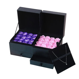16pcs Romantic Artificial Rose Soap Flowers Set Gift Box