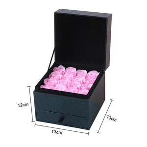 16pcs Romantic Artificial Rose Soap Flowers Set Gift Box
