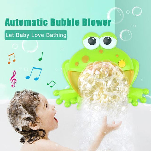 Frogs Bubble Bath Toy  Music Nursery Rhyme Bubble Blower Machine for Toddler  Let Baby Love Bathing