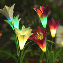 Load image into Gallery viewer, Artificial Lily Solar Garden Stake Lights