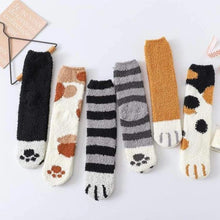 Load image into Gallery viewer, Winter Cat Claws Cute Thick Warm Sleep Floor Socks