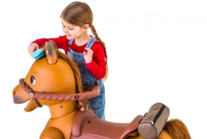 An Interactive Ride-On Pony Scooter