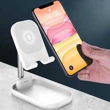 Load image into Gallery viewer, Folding Wireless Charging Mobile Phone Stand