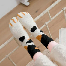 Load image into Gallery viewer, Winter Cat Claws Cute Thick Warm Sleep Floor Socks