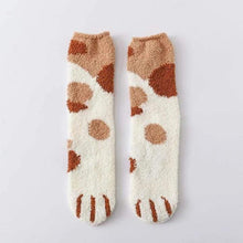 Load image into Gallery viewer, Winter Cat Claws Cute Thick Warm Sleep Floor Socks