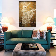 Load image into Gallery viewer, Ballet Dancer Picture Hand Painted Modern Abstract Palette Knife Oil Painting On Canvas Wall Art For Living Room Home Decoration