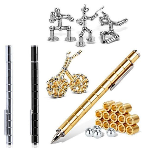 Creative Modular Polar Pen Magnetic Magnets Ball Touch Pen With 12 Steel Balls